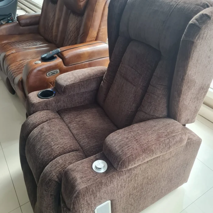 Cellini Happy Daddy Pro Deri Kahve - Masajlı Baba Tv Koltuğu